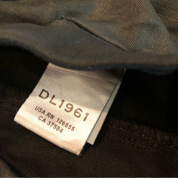 DL1961 Women’s 29 Haven Coated Asphalt High Rise Legging  Black Jean Witchy - Picture 7 of 16